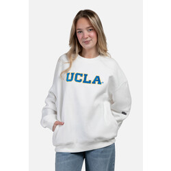HYPE AND VICE UCLA Block Offside Crewneck White