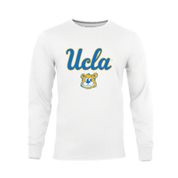 Boxercraft UCLA Script Retro Bear White Long Sleeve