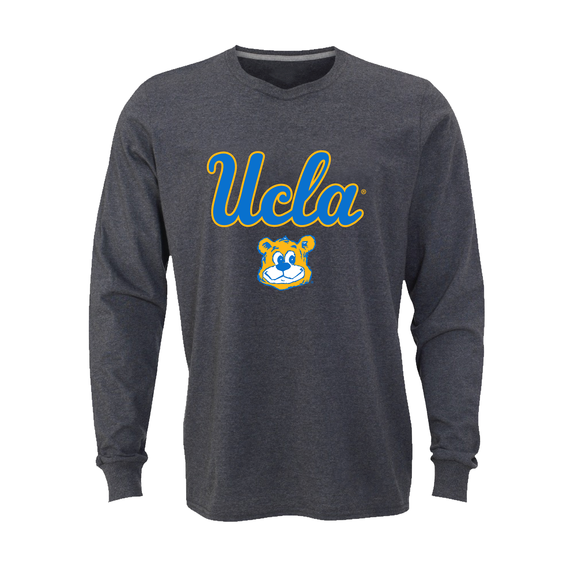 Boxercraft UCLA Script Retro Bear Charcoal Long Sleeve