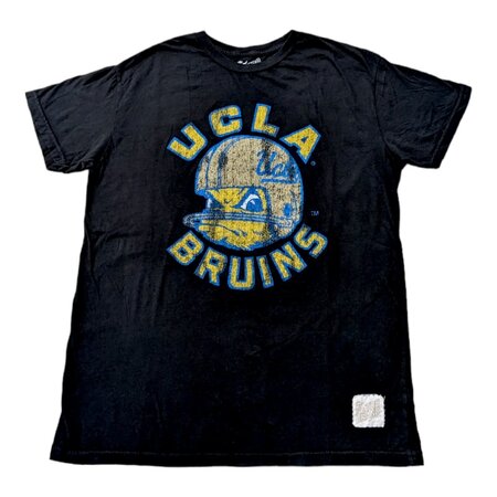 Retro Brand UCLA Football Classic Bear Vintage Black Tee