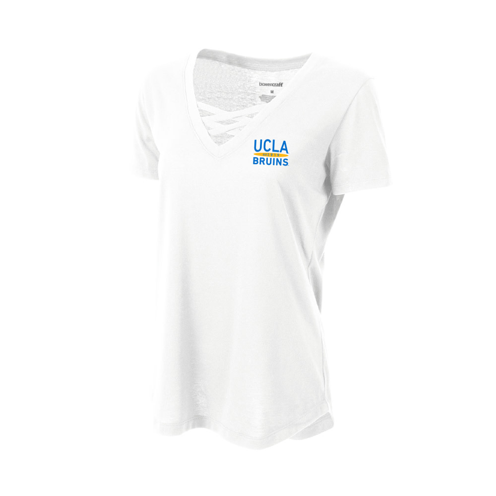 Boxercraft Ucla Bruins Ladies Caged Tee White