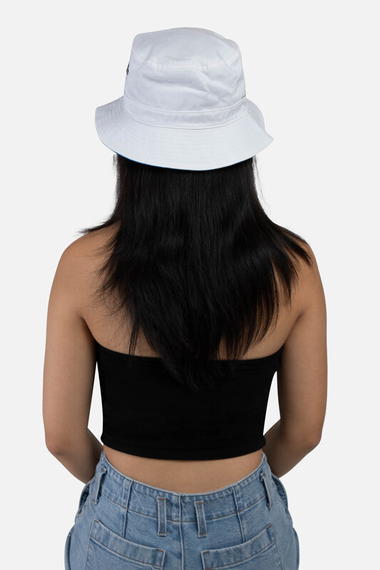HYPE AND VICE UCLA Script WHT/ UCB Reversible Bucket Hat