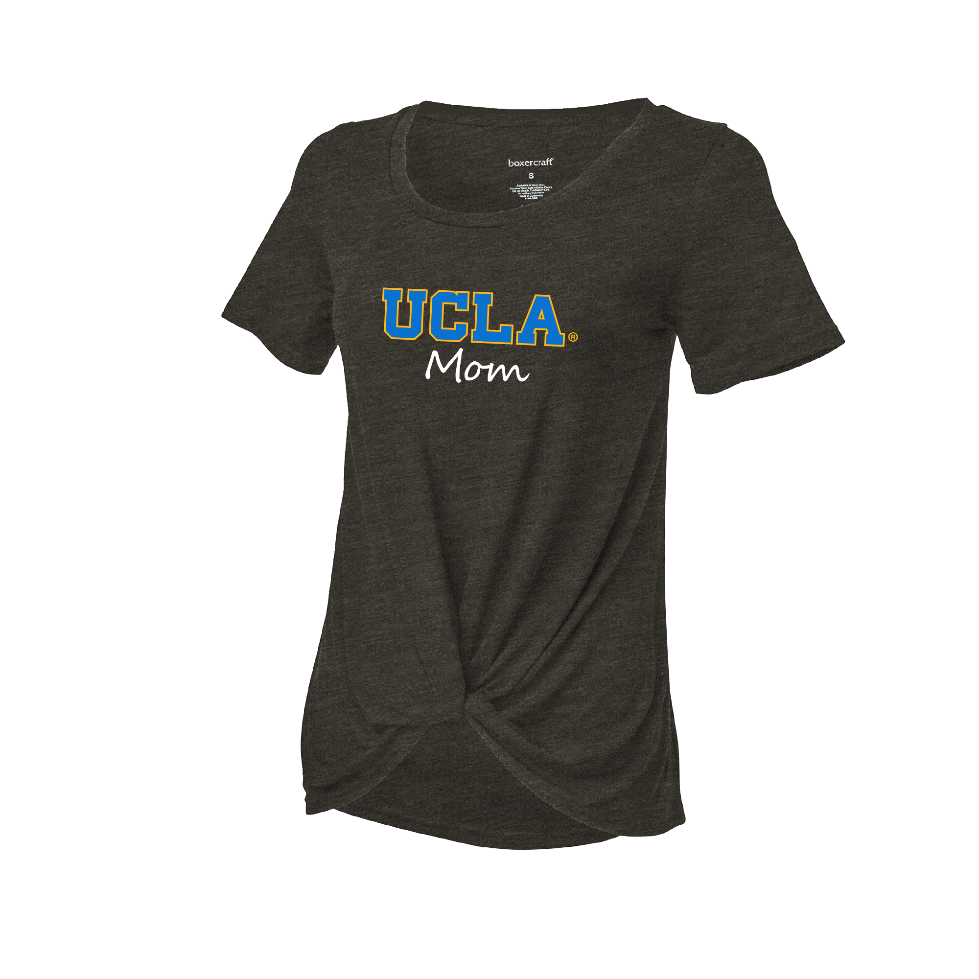 Boxercraft UCLA Mom Ladies Twisted Tee Charcoal