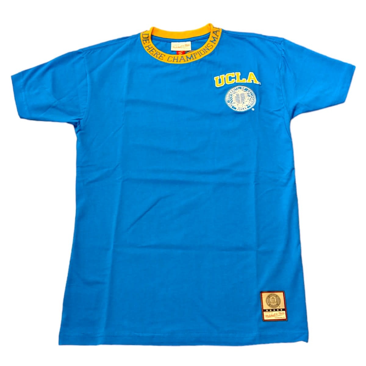 Mitchell & Ness UCLA NCCA Jaquard Ringer Tee Blue