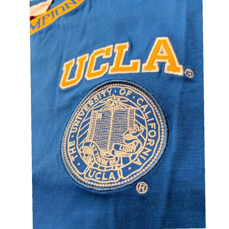 Mitchell & Ness UCLA NCCA Jaquard Ringer Tee Blue