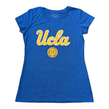 Russell Athletic UCLA Script  Seal Ladies Vintage Blue Tee
