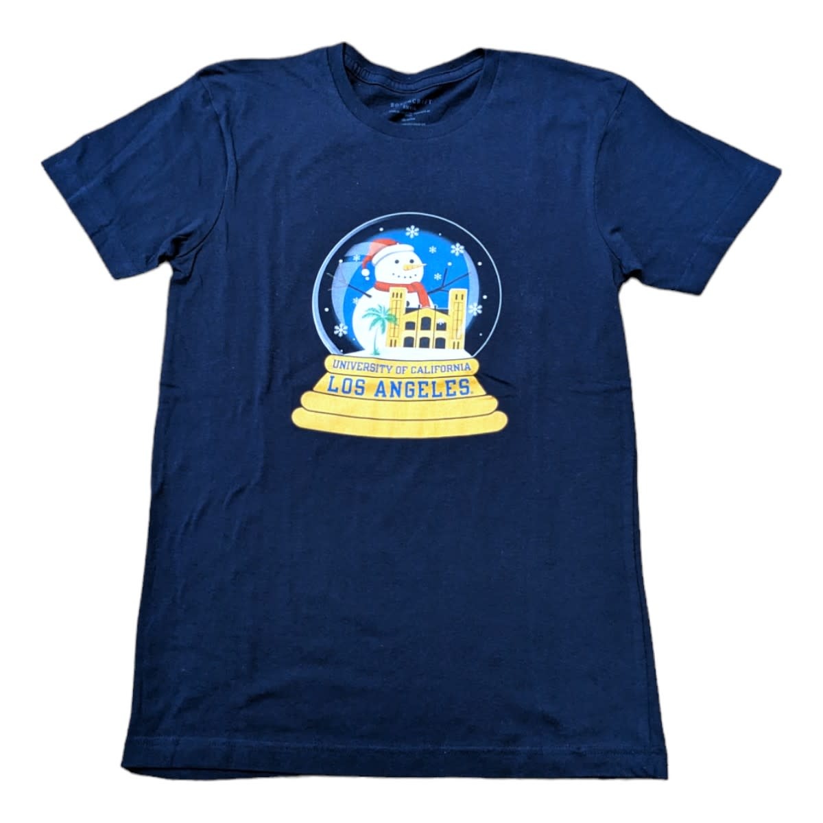 Boxercraft UCLA Navy Snowman  Snow Globe Tee