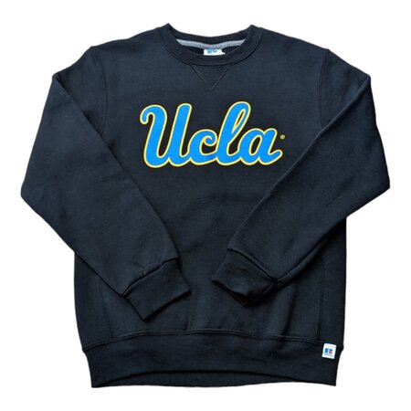Boxercraft UCLA Script Fleece Youth Black Crew