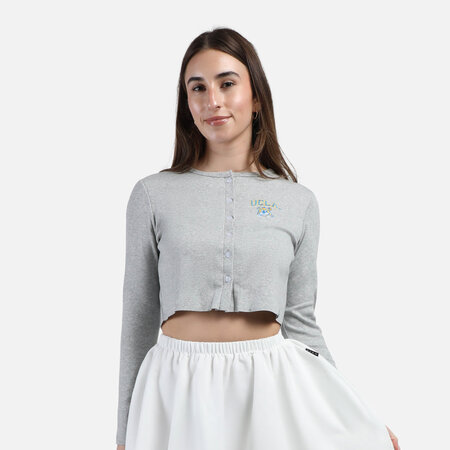 HYPE AND VICE UCLA Babydoll Knit Grey