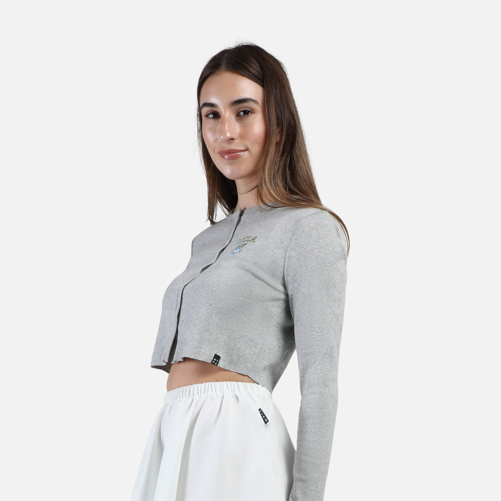 HYPE AND VICE UCLA Babydoll Knit Grey