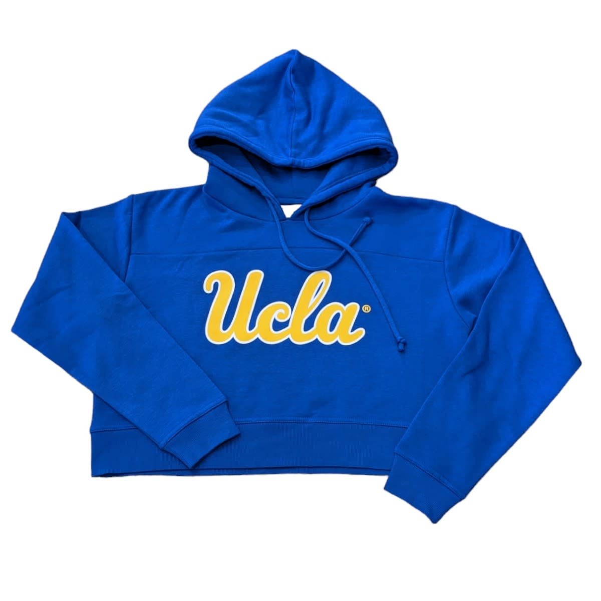 Boxercraft UCLA Script Cropped Fleece Hood Blue
