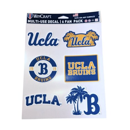 Wincraft UCLA Sunrise Multi Use Decal 6 Fan Pack