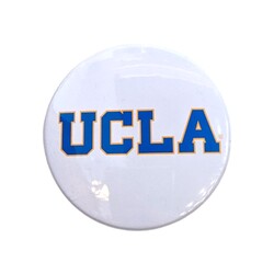Color Shock UCLA  Block White 3' Button