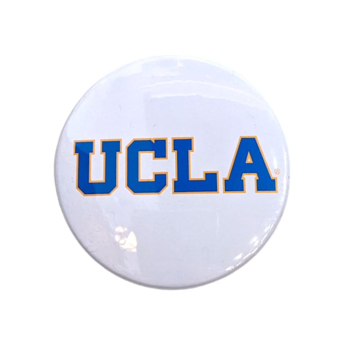 Color Shock UCLA  Block White 3' Button