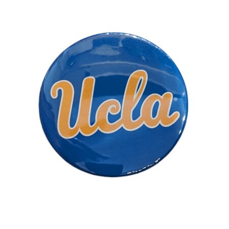 Color Shock UCLA Scirpt Blue 3' Button