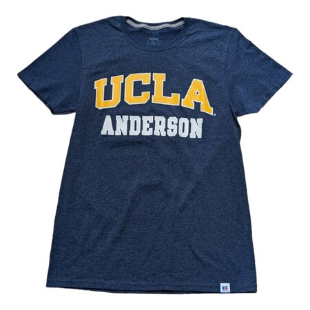 Russell Athletic UCLA Anderson Vintage Heather Navy Tee