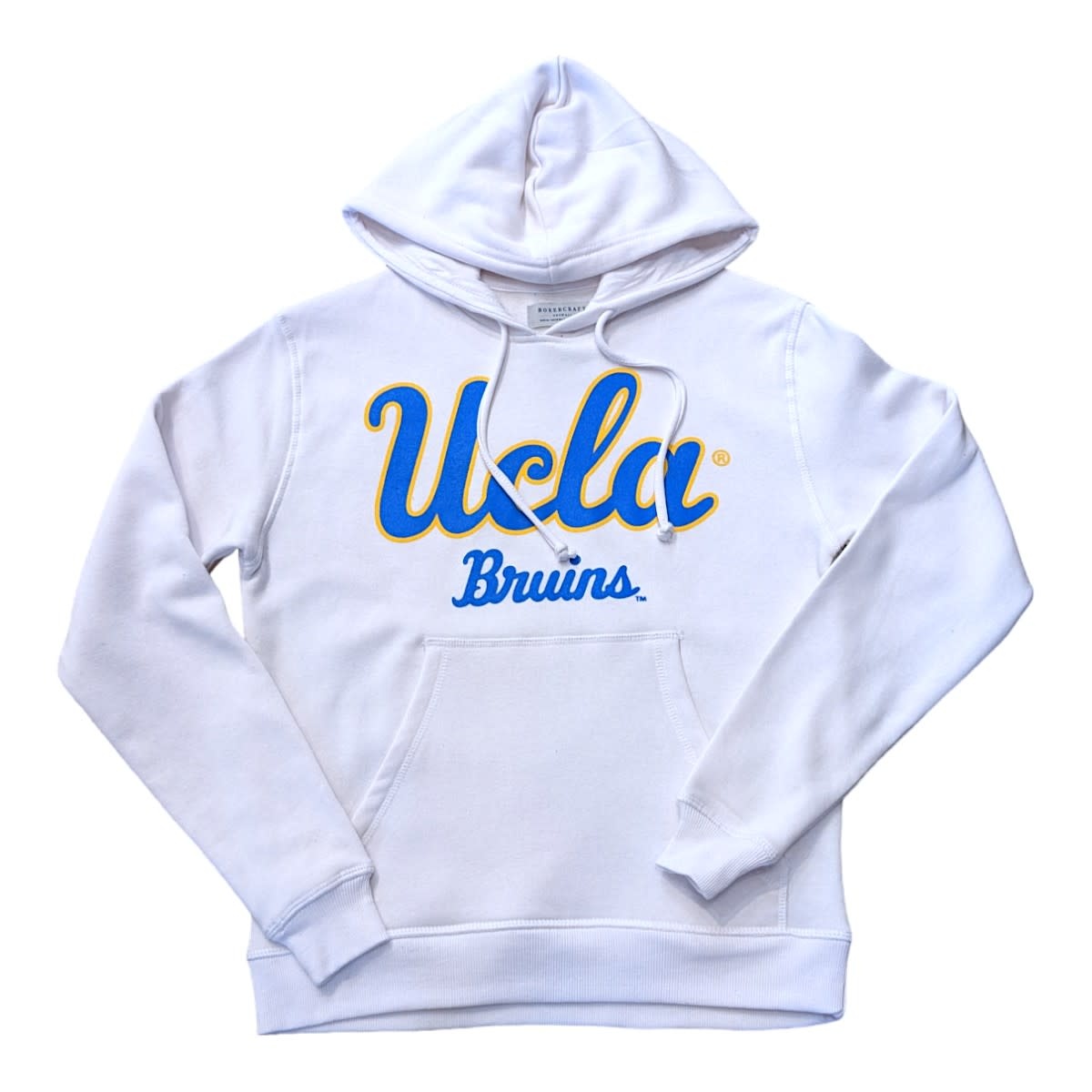 Boxercraft UCLA Script Bruins Fleece Hood White