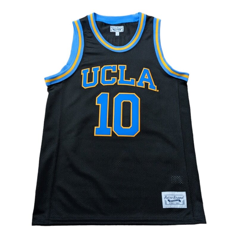 Retro Brand UCLA Basketball Black Jersey #10  CAMPBELL