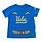 ADIDAS KIDS S/S TEE SHIRT ROYAL BLUE FOOTBALL SCRIPT OVER BALL LOGO 4PARG