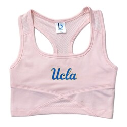Boxercraft UCLA Script Girls Cropped Pink Tank
