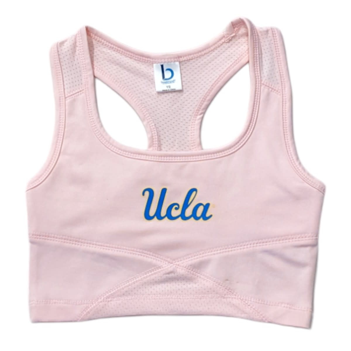 Boxercraft UCLA Script Girls Cropped Pink Tank