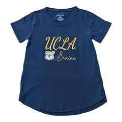 Boxercraft UCLA Girls Vintage Joe Cuff Tee Navy