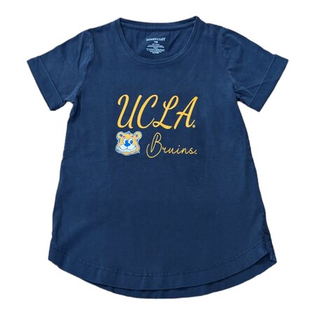 Boxercraft UCLA Girls Vintage Joe Cuff Tee Navy