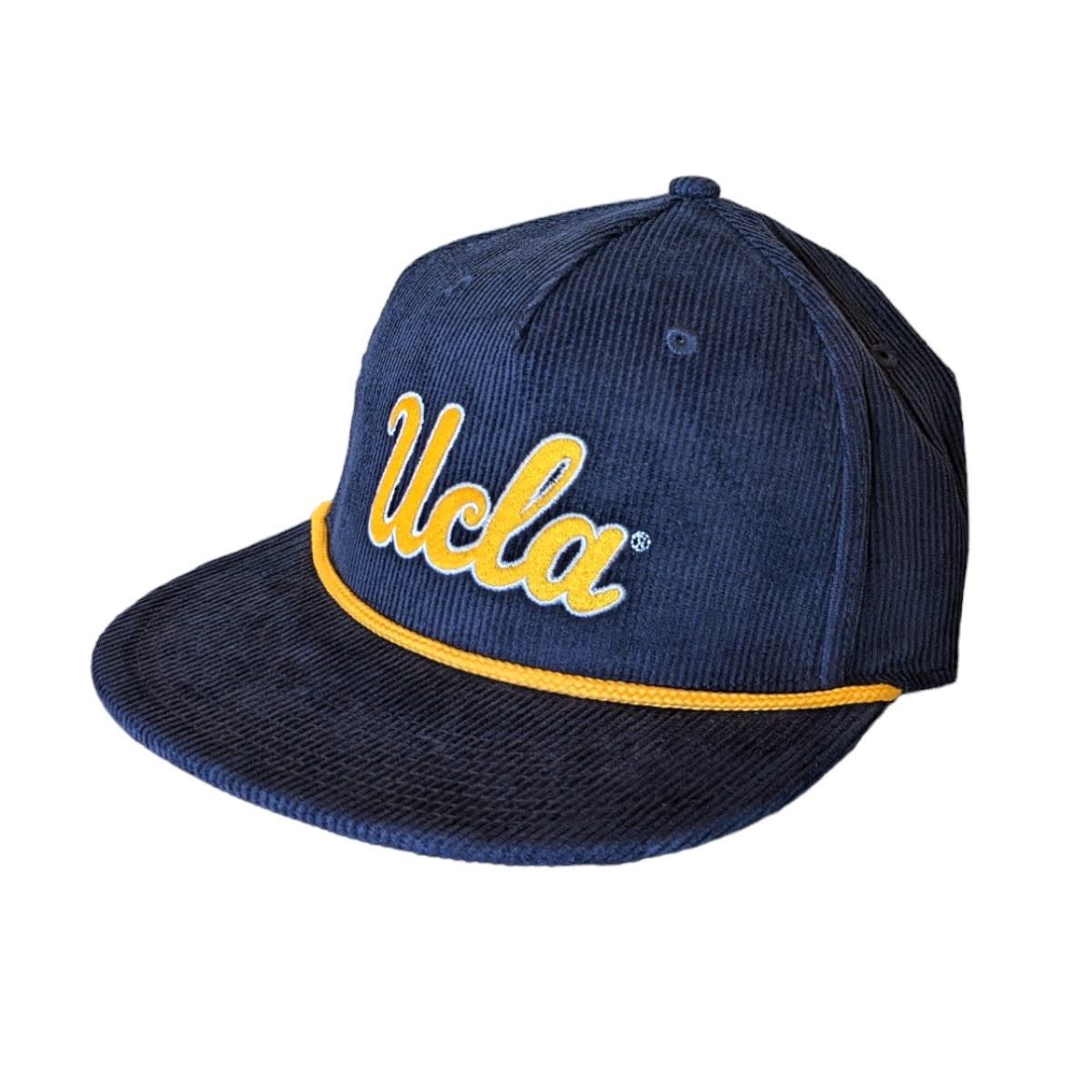 The Game UCLA Script Corduroy Flat Bill Rope Navy Cap
