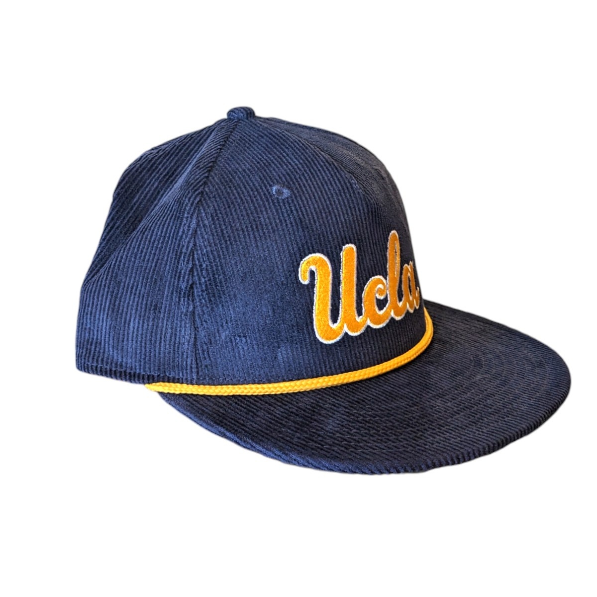 The Game UCLA Script Corduroy Flat Bill Rope Navy Cap