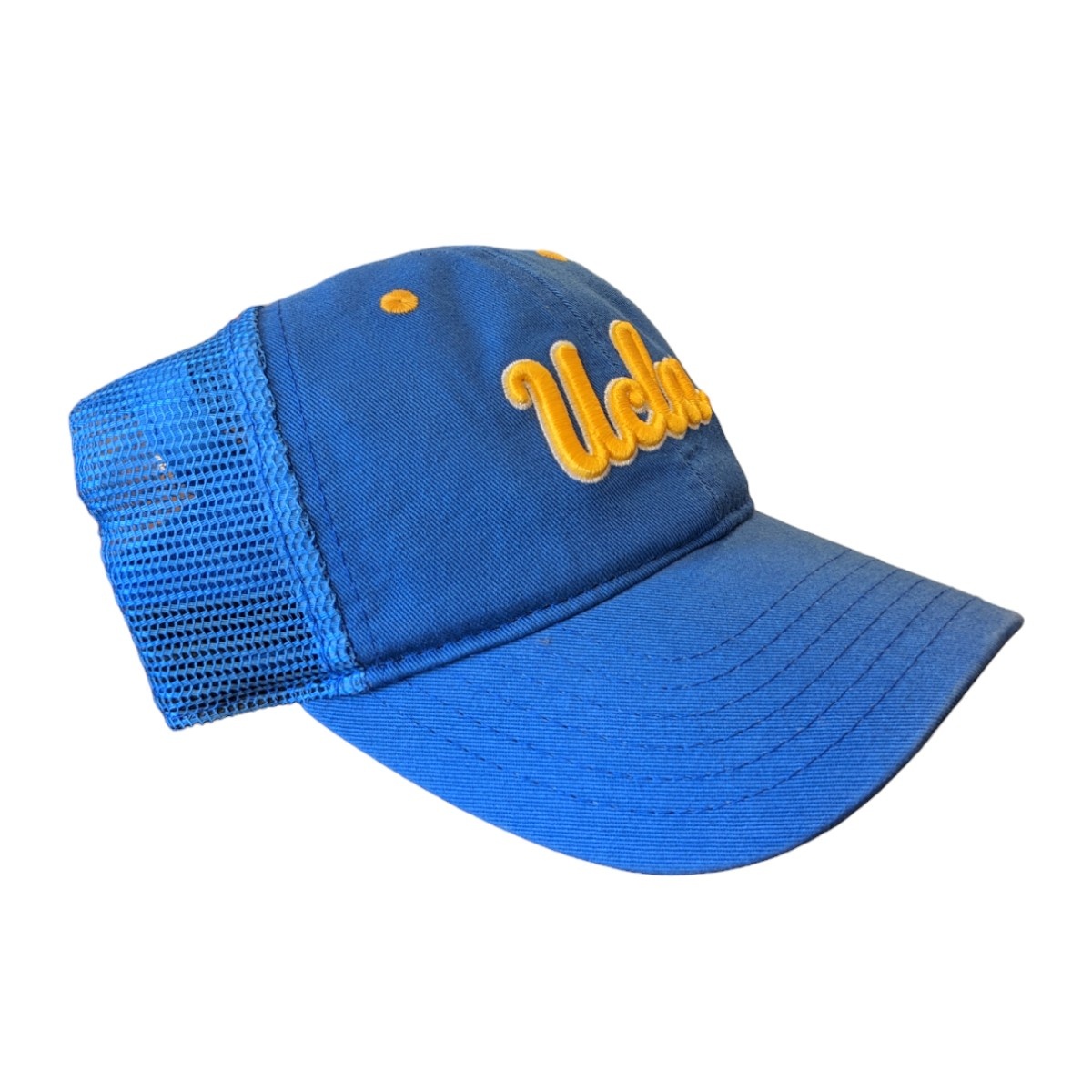 The Game UCLA Script Youth Size Trucker Mesh Hat Blue