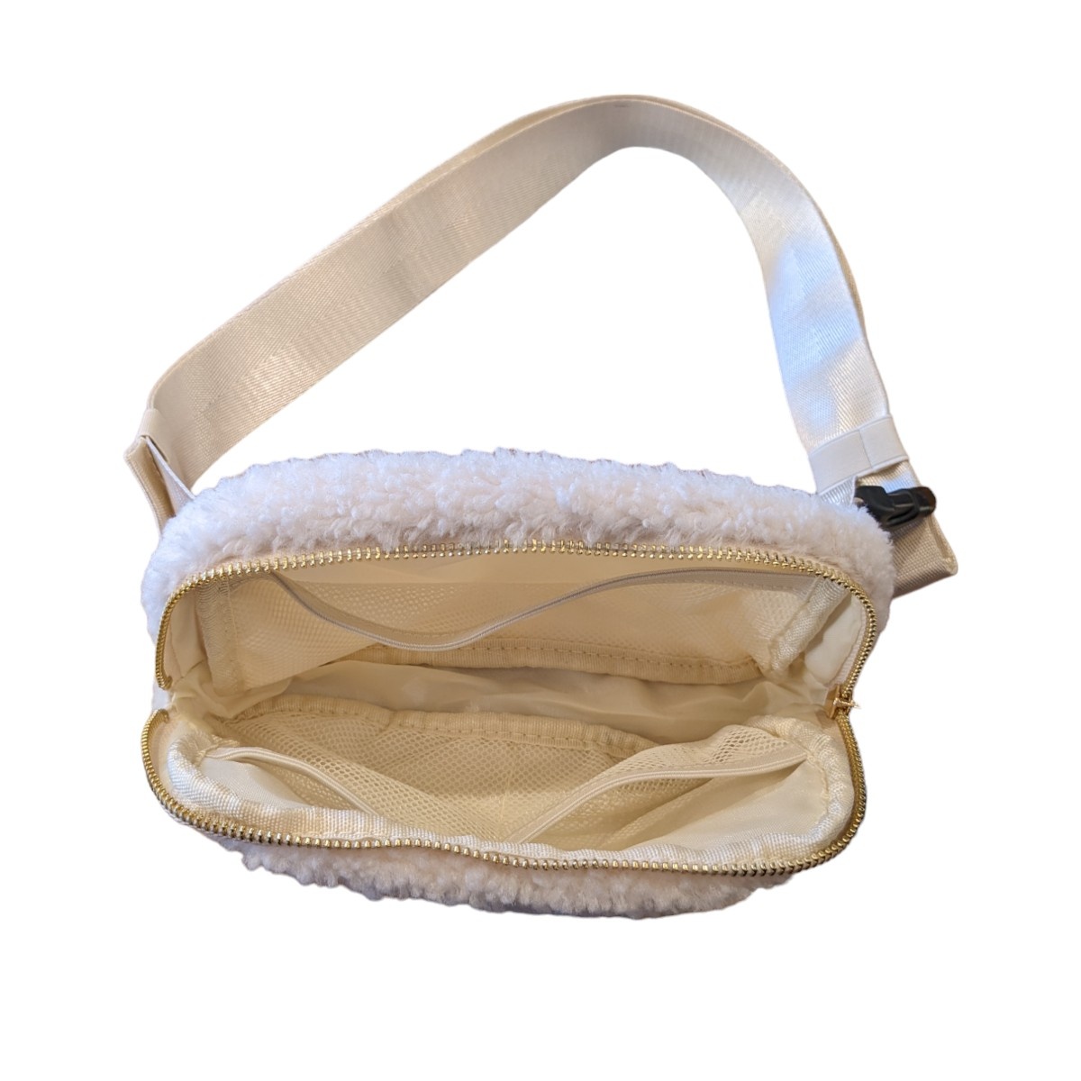 Jardine Associates UCLA Script Sherpa Belt Bag White