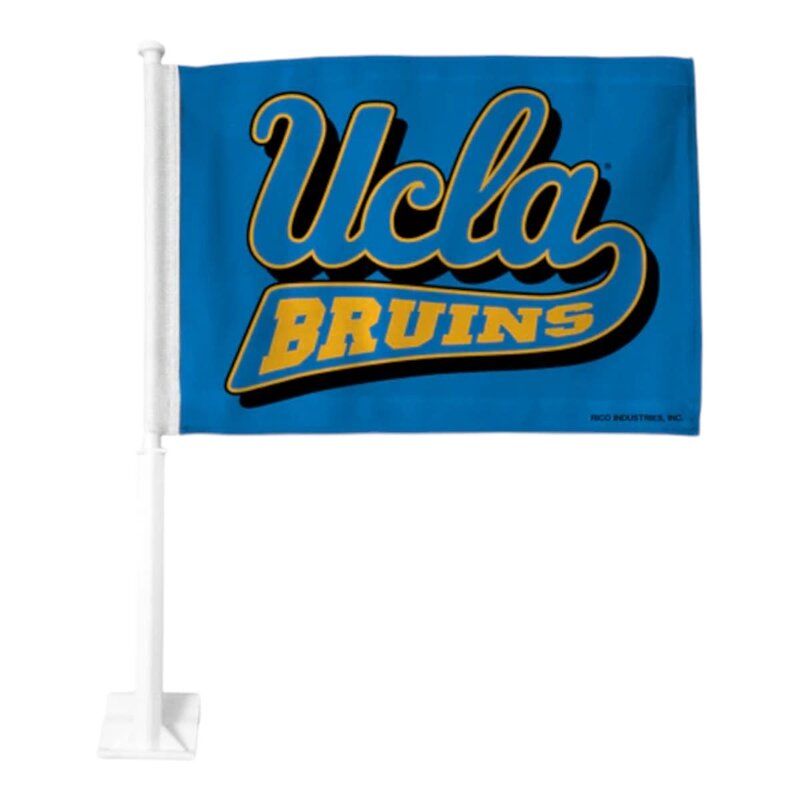 RICO UCLA Script Car Flag Team Color