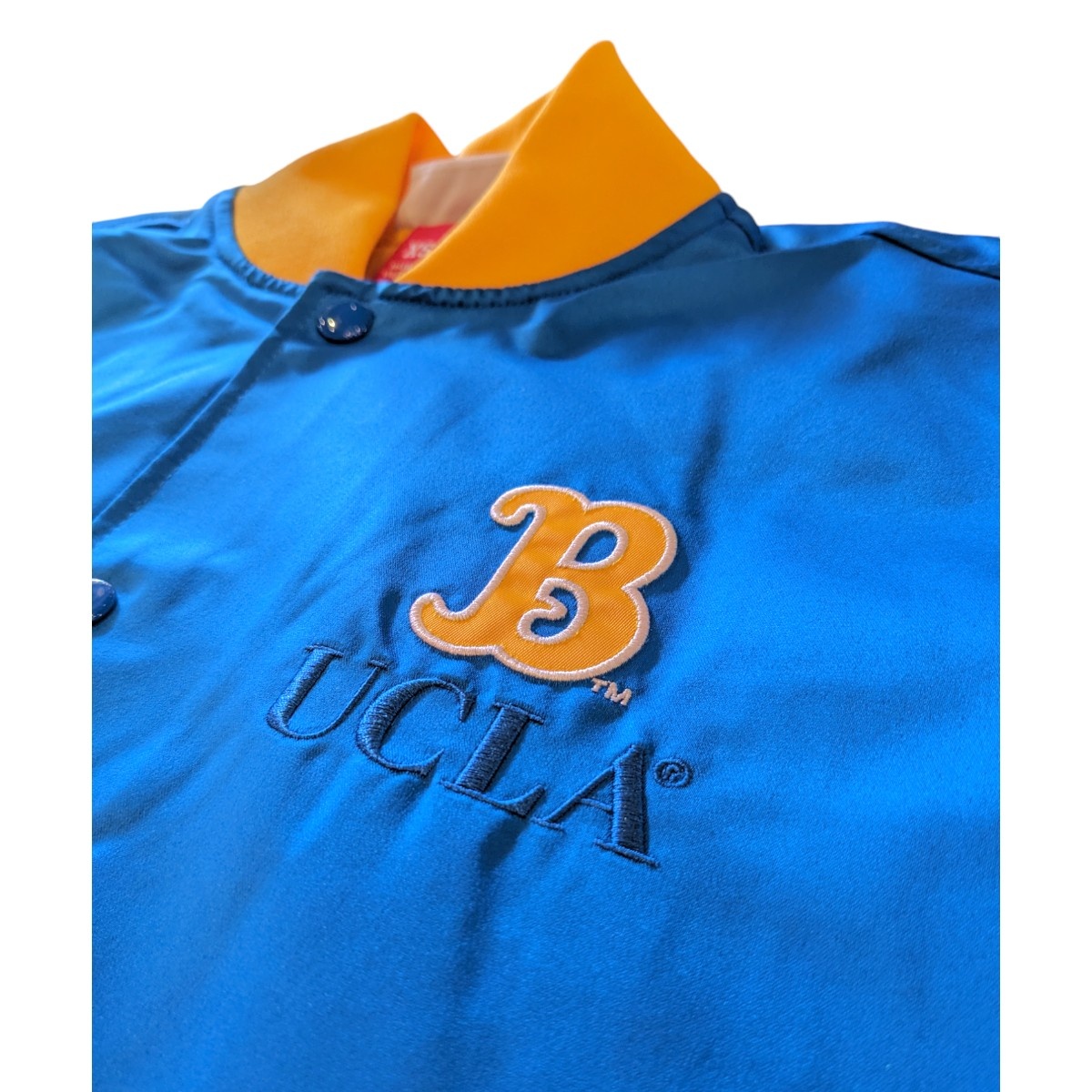 Mitchell & Ness UCLA OG 3.0 Lightweight Satin Jacket Blue