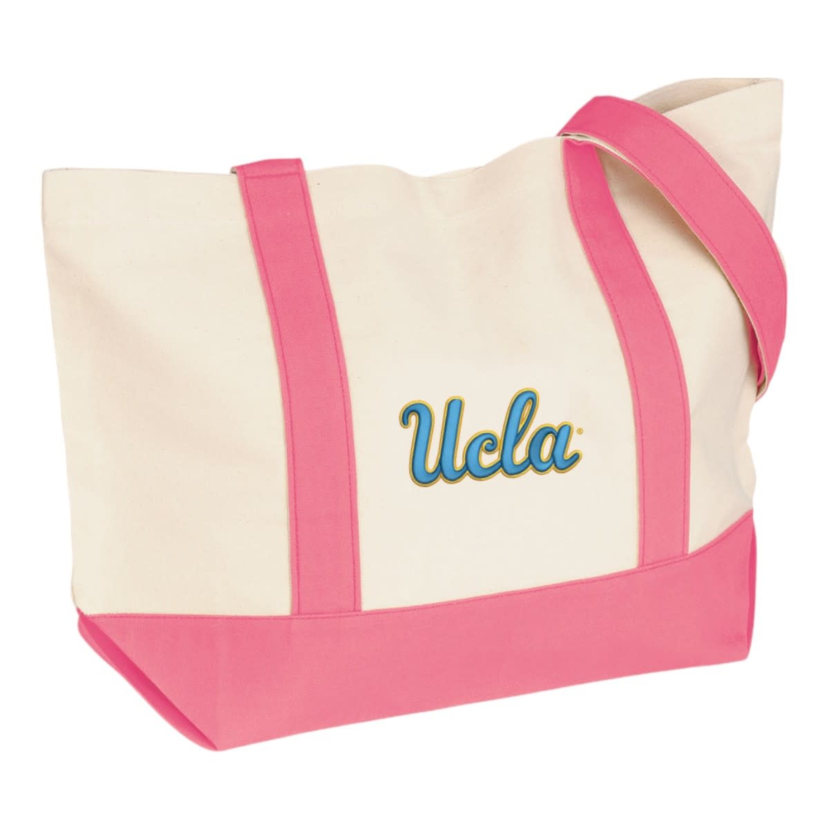 MCM Brands UCLA Script Snap Tote Bag Pink