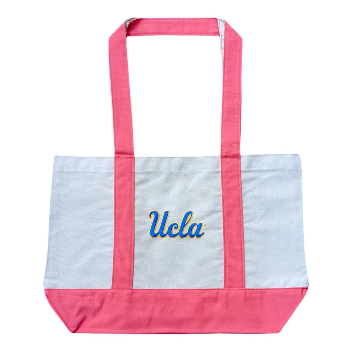 MCM Brands UCLA Script Snap Tote Bag Pink