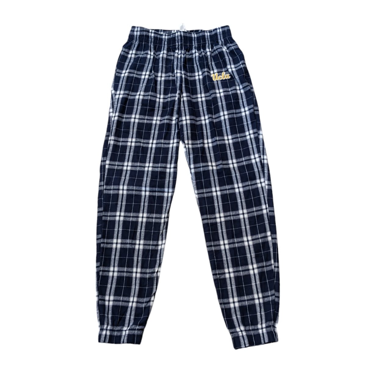 Boxercraft UCLA Script Adult Flannel Joggers Navy