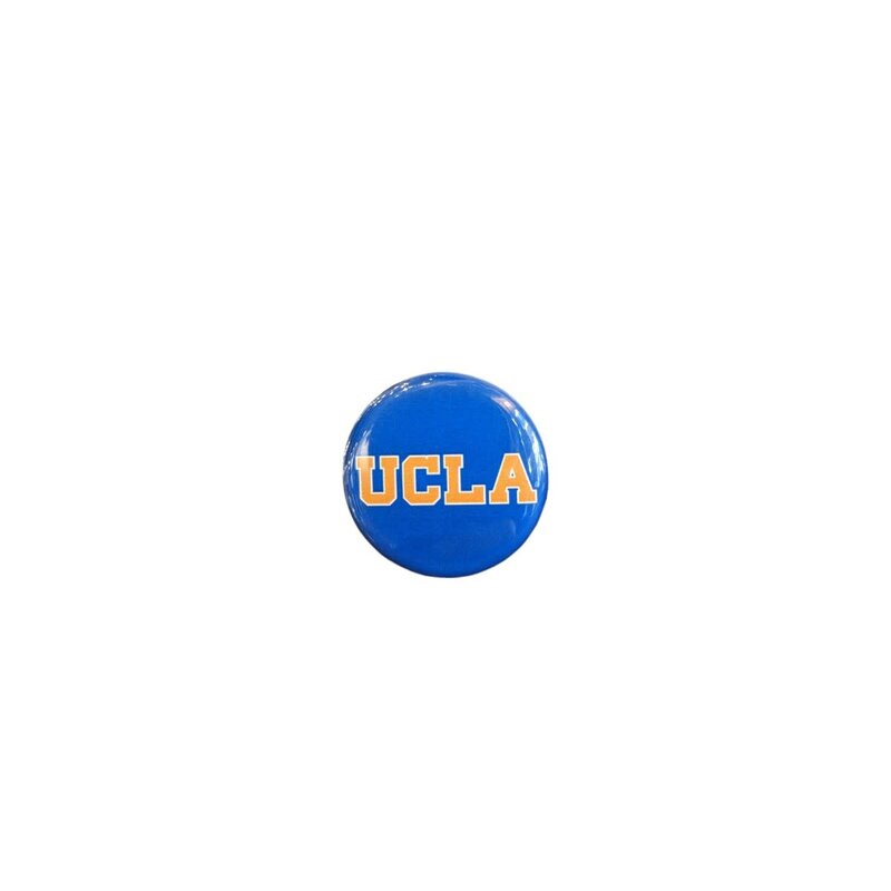 Color Shock UCLA Block Blue Mini Button Individual 1.25'