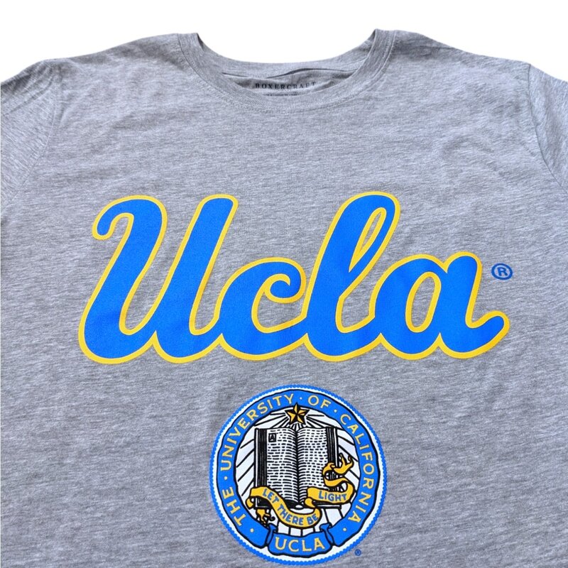 Boxercraft UCLA Mens Tri-Blend Tee Oxford Heather