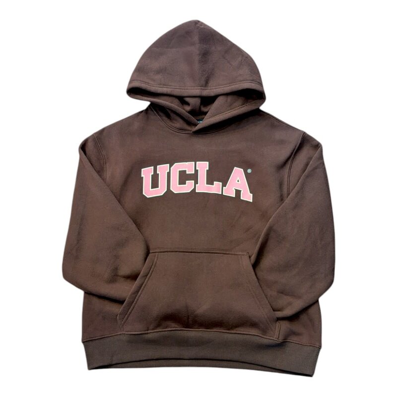 HYPE AND VICE UCLA Arch Pink Classic Brown Hoodie
