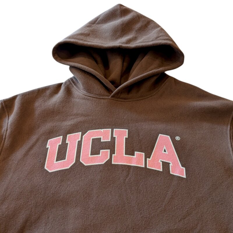 HYPE AND VICE UCLA Arch Pink Classic Brown Hoodie
