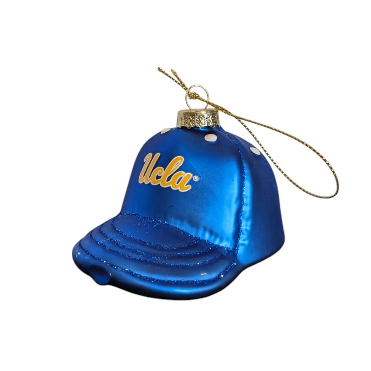 Jardine Associates UCLA Baseball Hat Glass Ornaments Blue