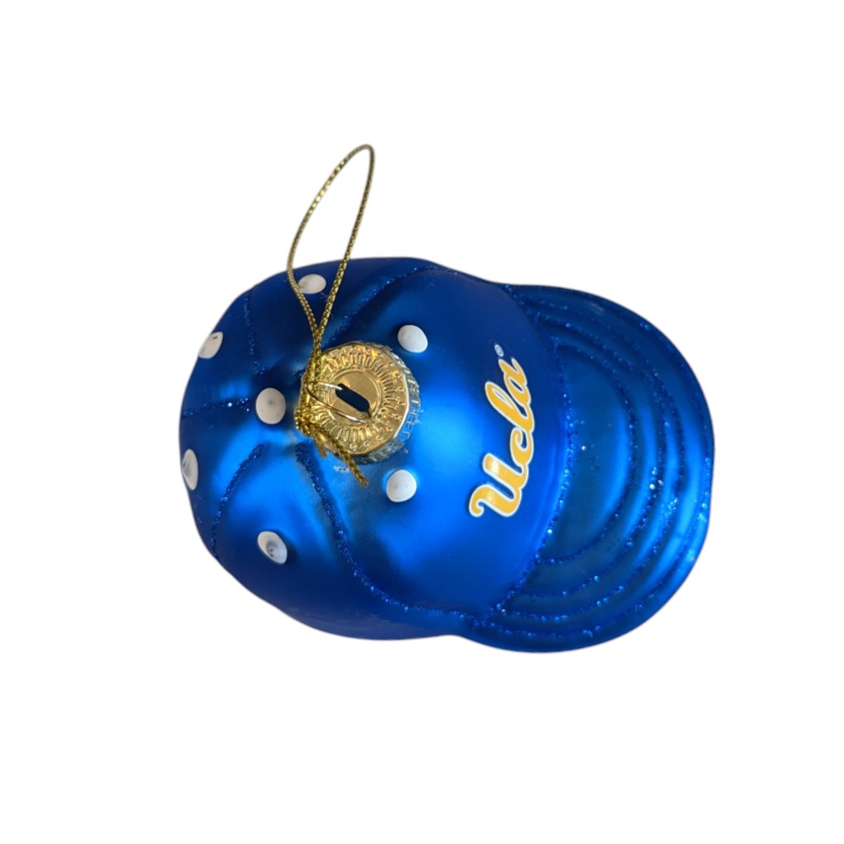 Jardine Associates UCLA Baseball Hat Glass Ornaments Blue