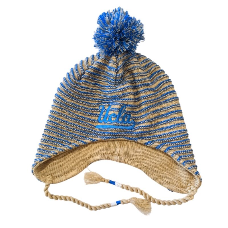 Adidas Ucla  Tassel Women's Beanie Yellow Khaki -  KR49W