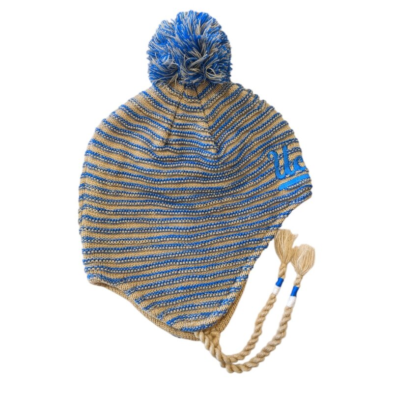 Adidas Ucla  Tassel Women's Beanie Yellow Khaki -  KR49W