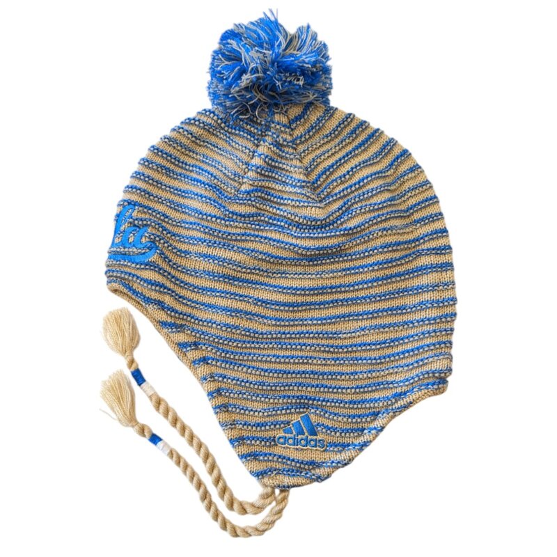 Adidas Ucla  Tassel Women's Beanie Yellow Khaki -  KR49W