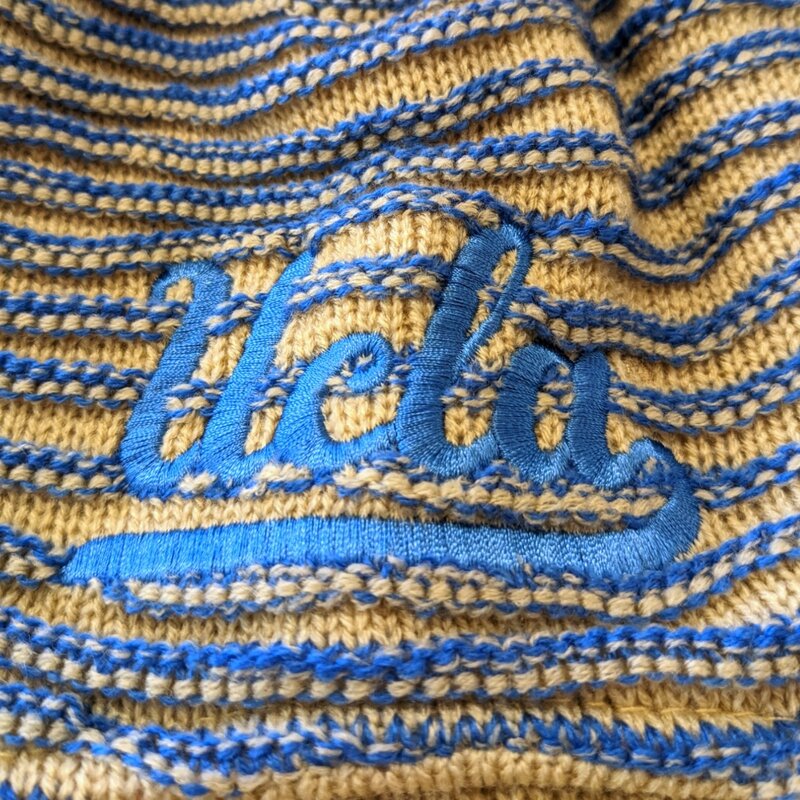 Adidas Ucla  Tassel Women's Beanie Yellow Khaki -  KR49W