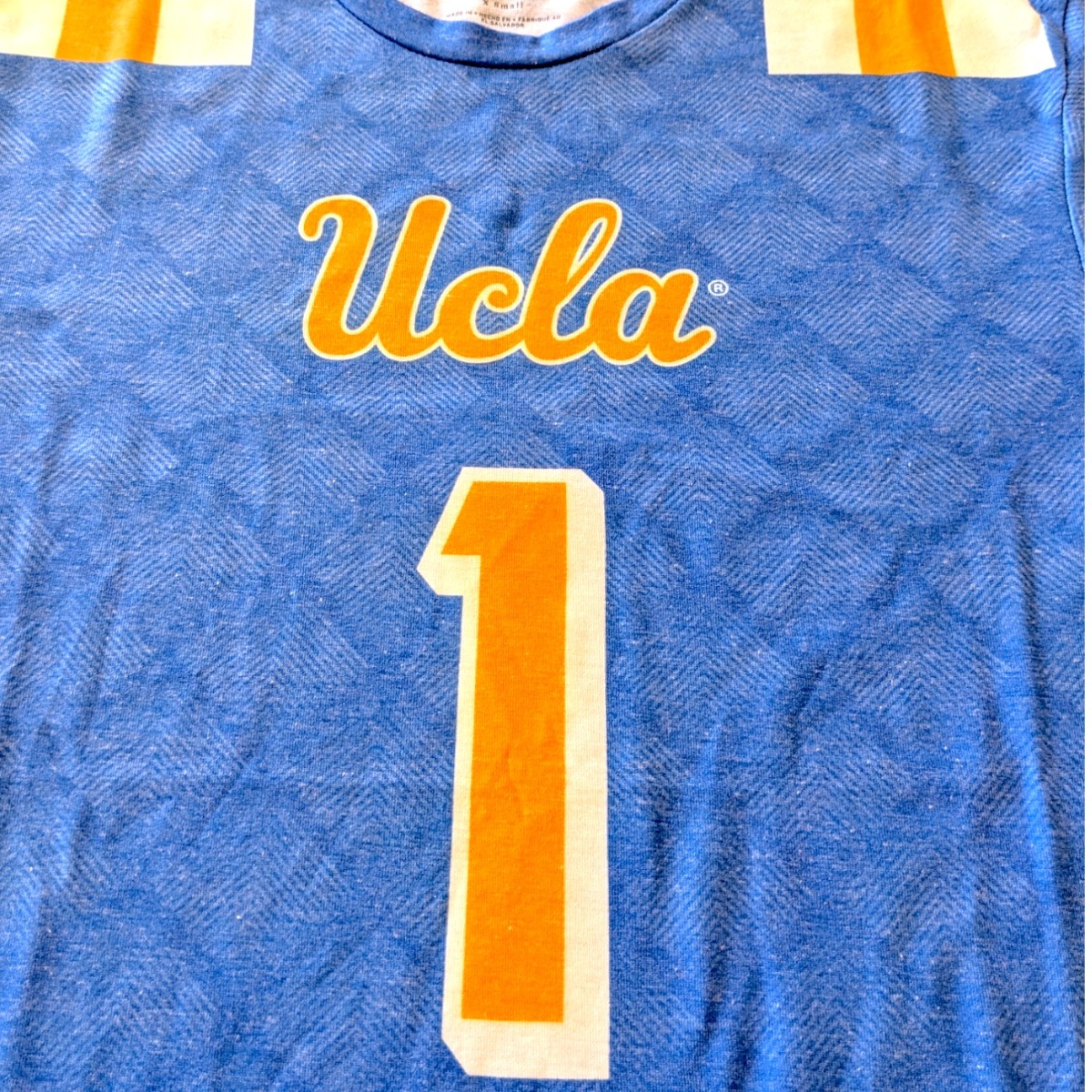Boxercraft UCLA Football Jersey Tee Blue