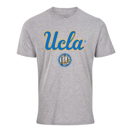 Boxercraft UCLA Mens Tri-Blend Tee Oxford Heather