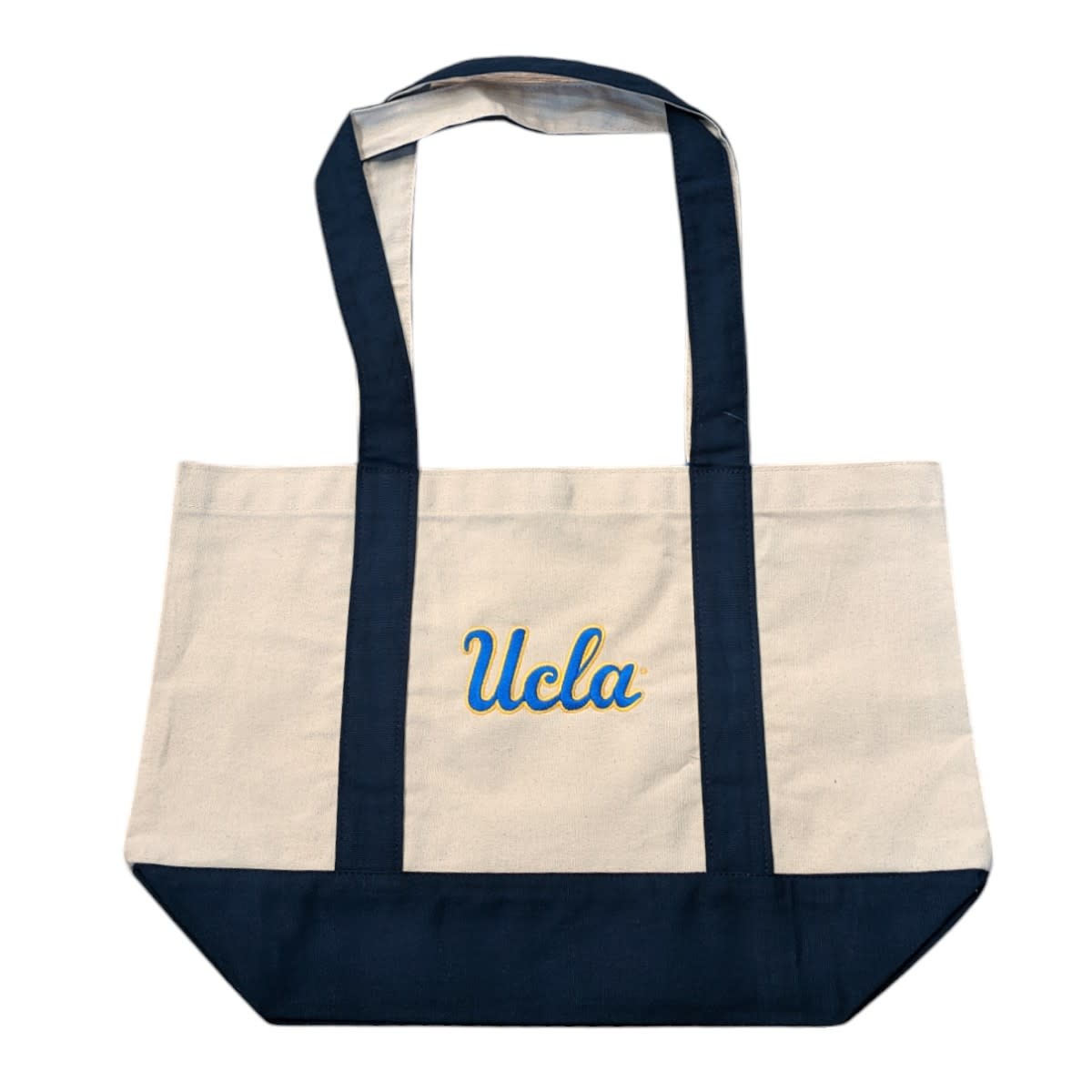 MCM Brands UCLA Script Snap Tote Bag Navy