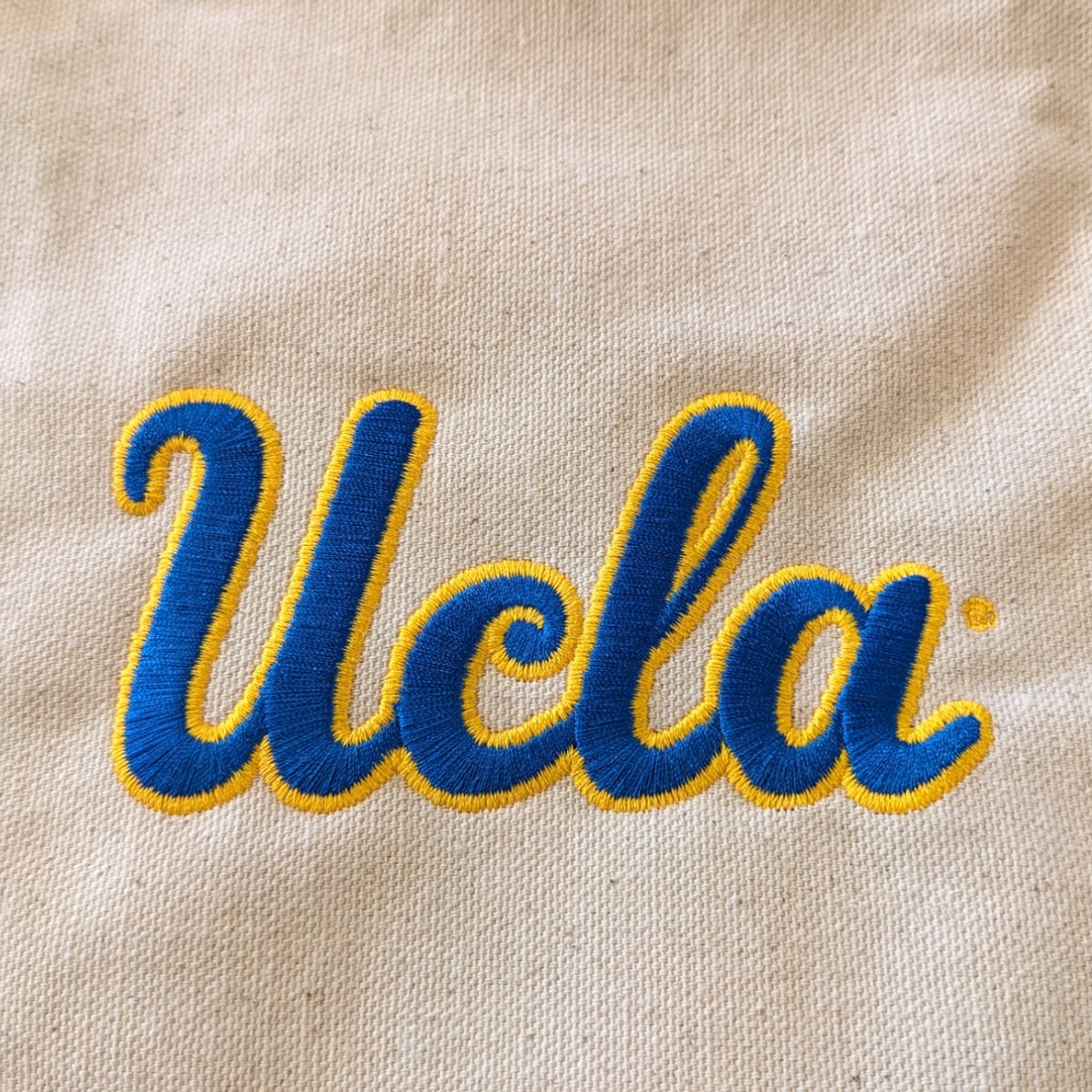 MCM Brands UCLA Script Snap Tote Bag Navy